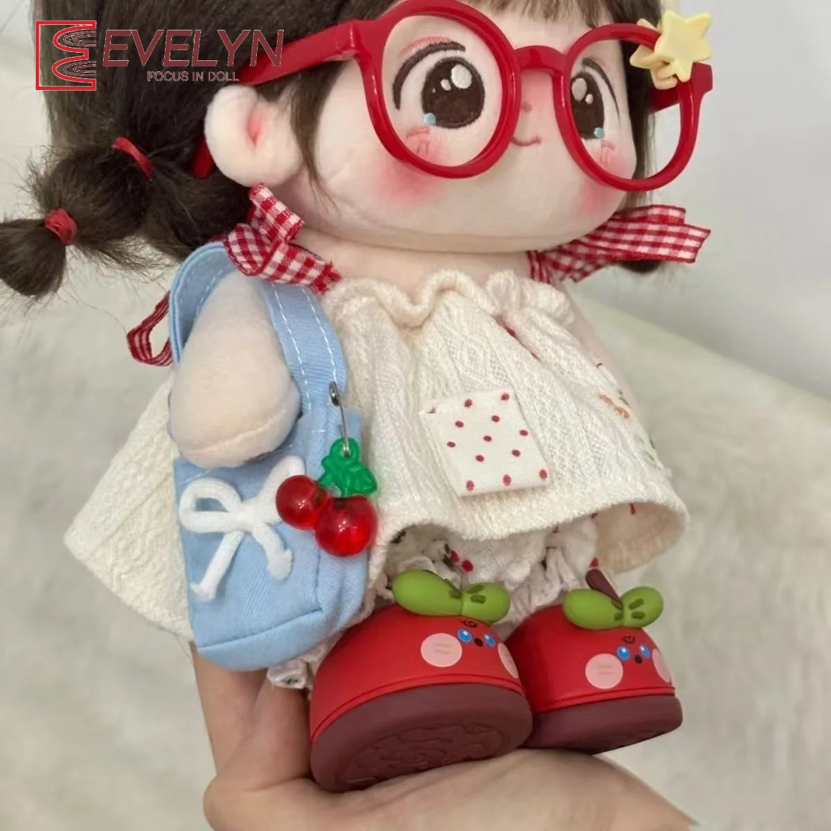 Evelyn 20cm Cotton Plush Doll Cute Cartoon Set Replacement Clothes (Excluding Doll)