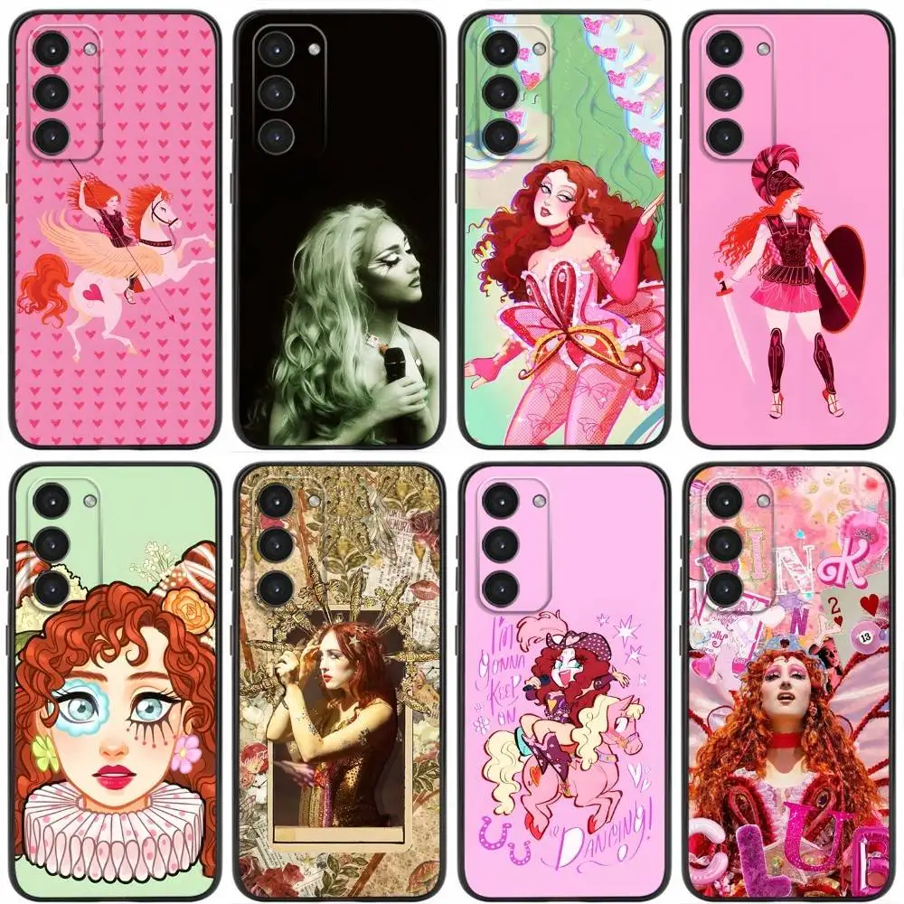 

C-Chappell Roan Phone Case For Samsung Galaxy A20,21s,22,31,32,52,53,72,73,80,91 Soft Liquid Silicone Black Cover