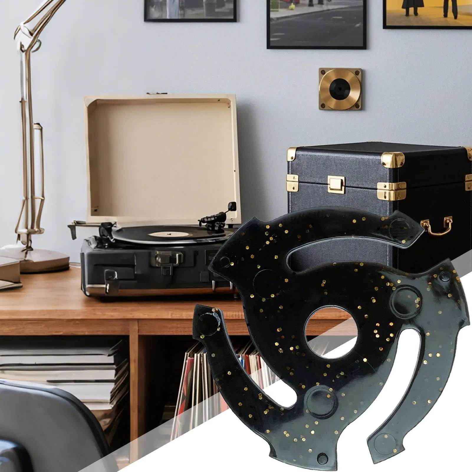 45 محول لمشغل التسجيلات 45 دورة في الدقيقة محول السجل إدراج إدراج ملحق للمبتدئين عشاق الصوت عادية الاستماع الموسيقى