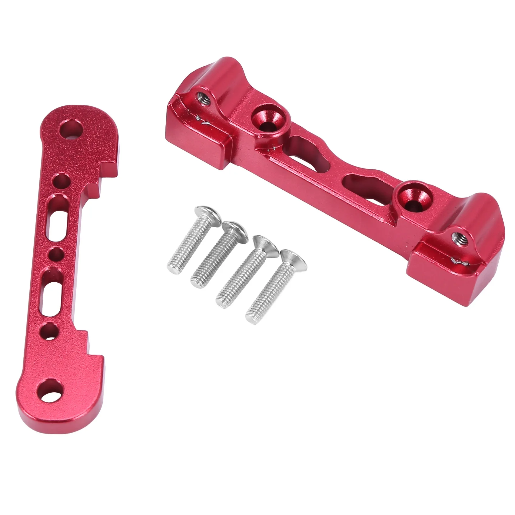 2PCS Front Lower Suspension Mount Set for 1/8 KRATON / TYPHON / TALION / SENTON Rc Aluminum Alloy Car Parts Automobiles,Red