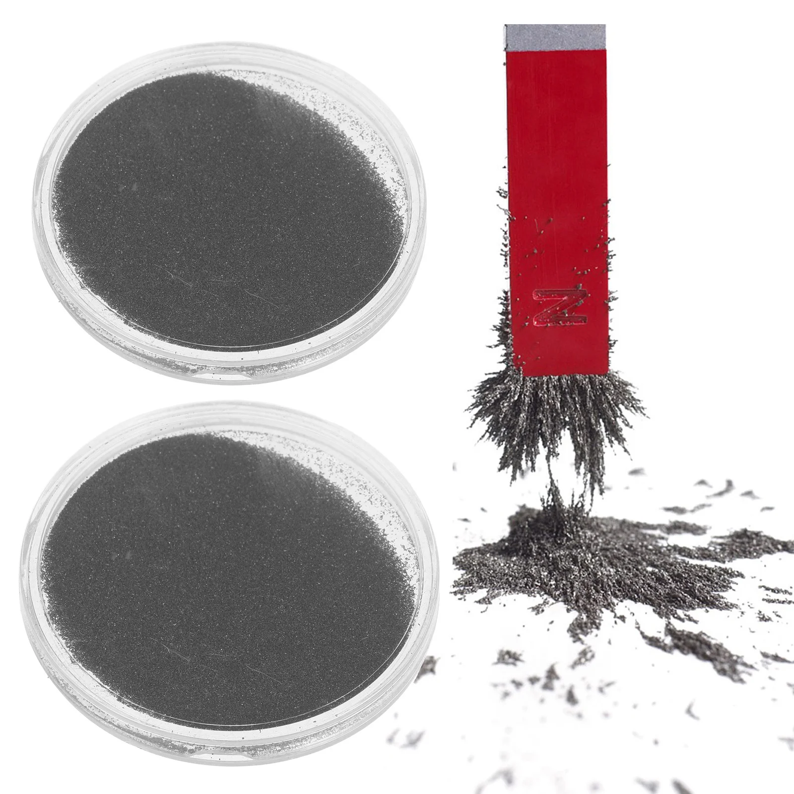 5Pcs Iron Powder Teaching Magnetic Field Education Science Experiment Box for Classroom Physics and School Projects