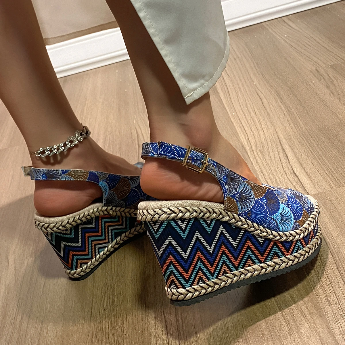 2024 New Women Sandals Fashion Sexy Shoes for Women High Heels Platform Shoes Wedges Sandals Designer Sandals Zapatos De Mujer