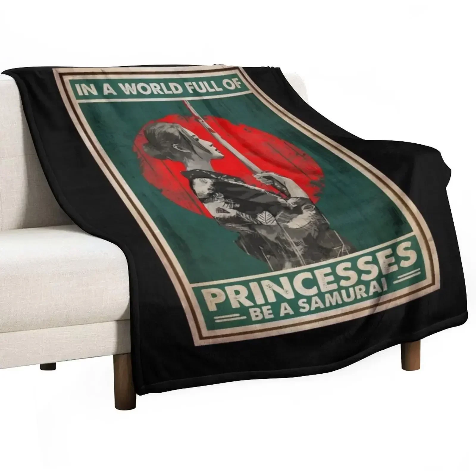 

Be a Samurai in a world full of princesses Throw Blanket Thermals For Travel Weighted cosplay anime Sleeping Bag Blankets