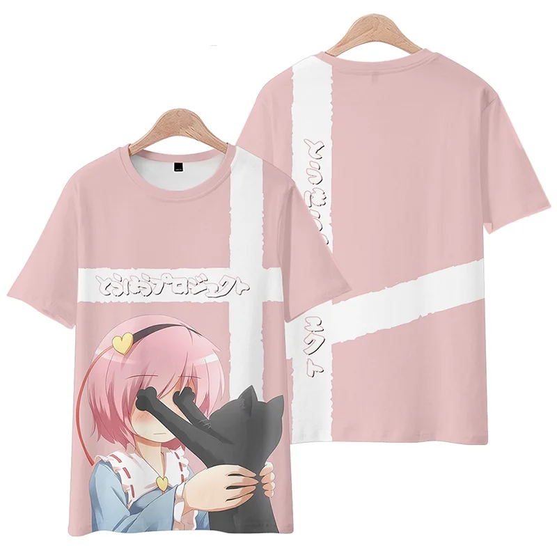 New Game Touhou Project Cosplay T-Shirt 3D Hakurei Reimu Print Anime Cartoon Tees Summer Men Women Harajuku Short Sleeve Y2k Top