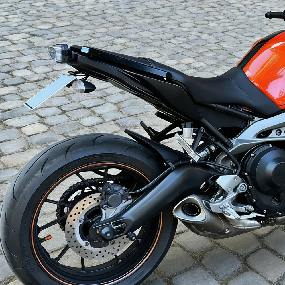 Fit For Yamaha MT-09 FZ-09 2014-2016 License Plate Holder Motorcycle Tail Tidy Fender Eliminator Registration Plate LED Light