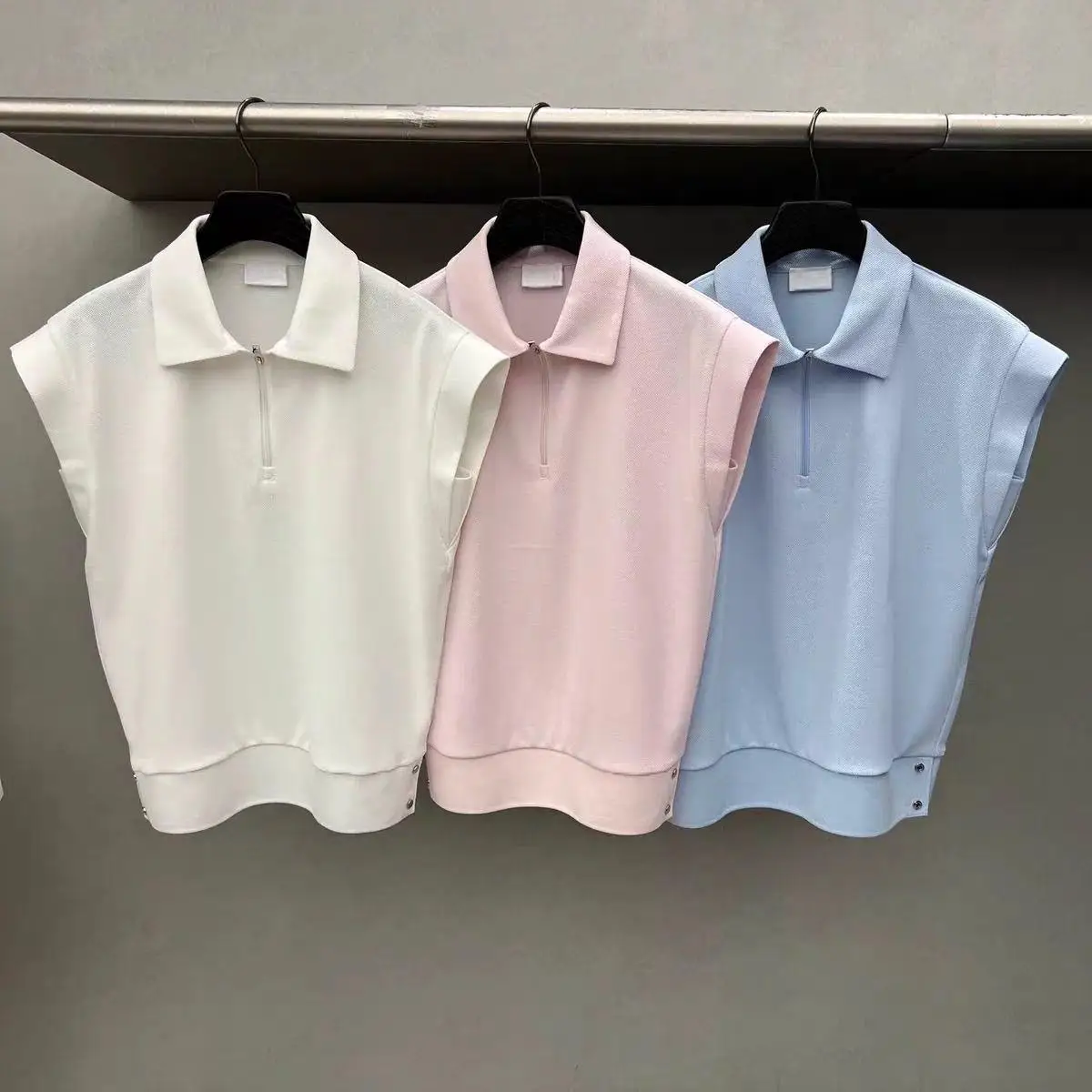 Women Loose Fit Golf Short Sleeve T Shirt 2026 Summer Crew Neck Sleeveless Vest Thin Breathable Outdoor Sports Blouse
