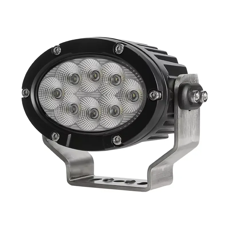 5.5 Inch Oval LED Work Light Adjustable Bracket Natural White Beam Modified Lamp for Trailer Truck Off Road Vehicle Driving
