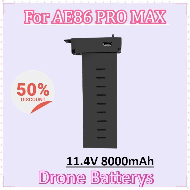 

Drone Battery 11.4V 8000mAh AE86 PRO MAX 8K for AE86 PRO MAX Plus S820 S911 U20 S810 Carbon Fiber Battery Yunhangxing X5proMAX