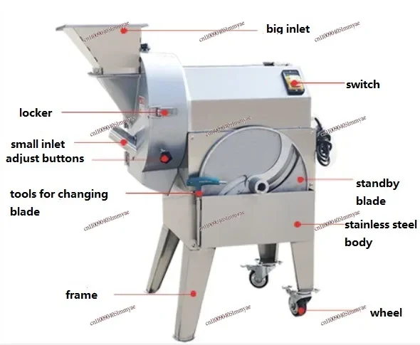 

Best-selling small commercial potato Cutter Carrot Onion Shredder Cube Dicer kiwi fruit dicing machine