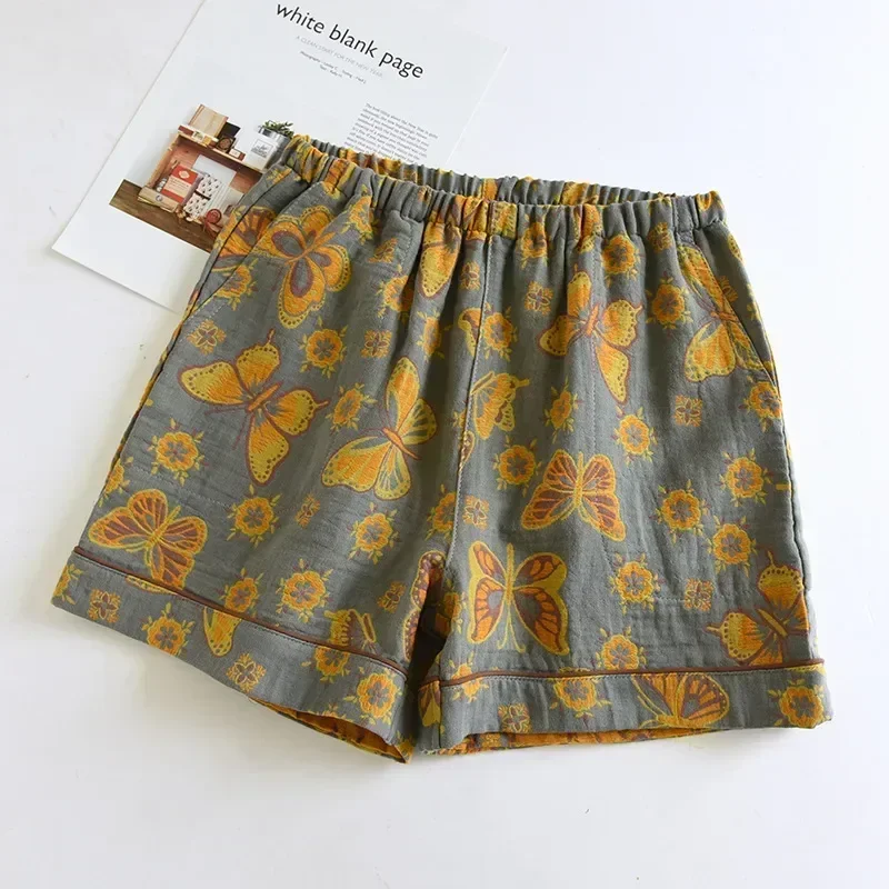 Wear Print For Floral Pants Shorts Sleep Cotton Pajamas Pj Bottoms Sleepwear Room Women's Summer Home Sleeping image 6
