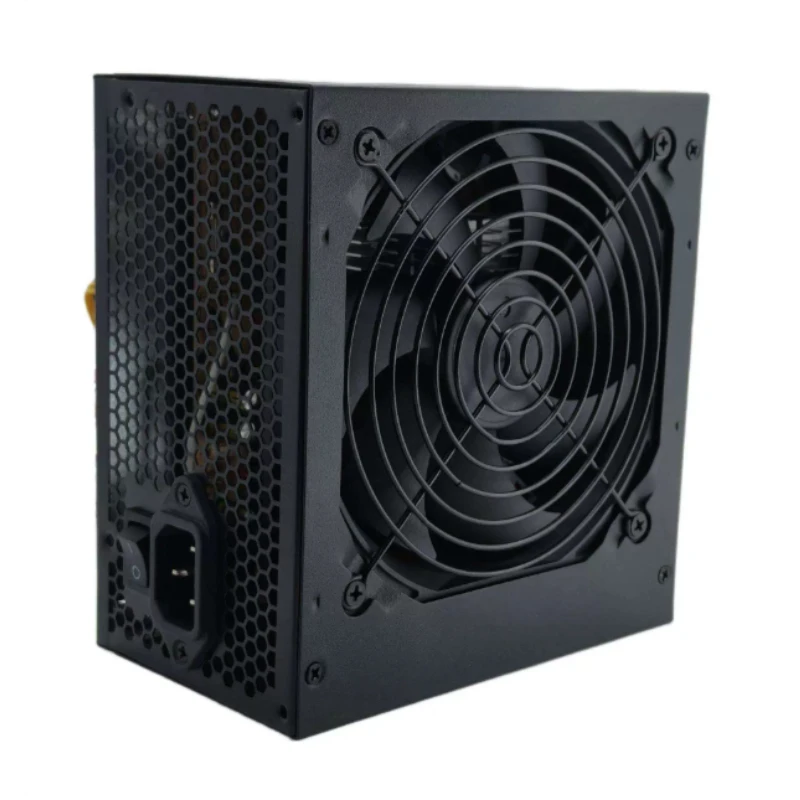 350W Desktop Power Supply Peak 450W Intelligent Silent ATX PSU for Gaming PC Office Workstation No AC Cord Energy Efficient