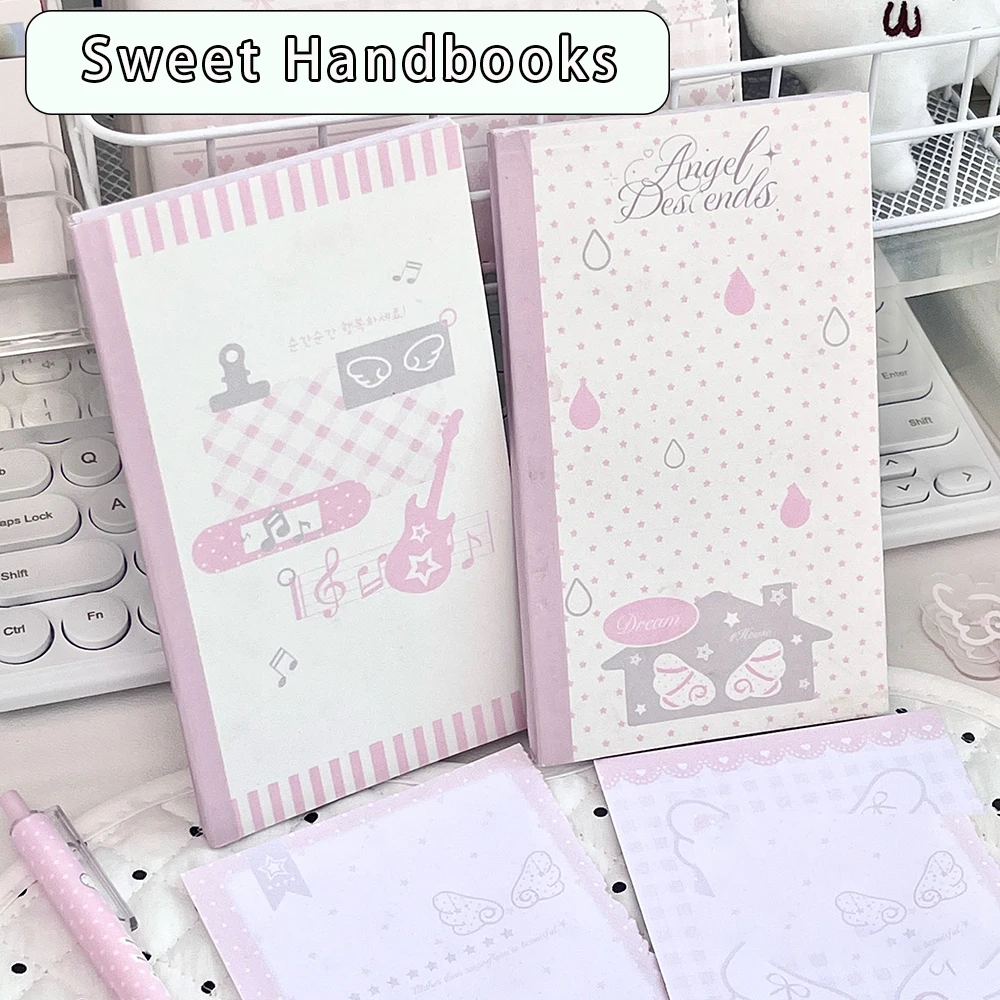 New Star Language Sweet Dream Handbooks, High Beauty Ins Style Full Color Inner Pages, 56 Pink Notebooks, Student Notebooks