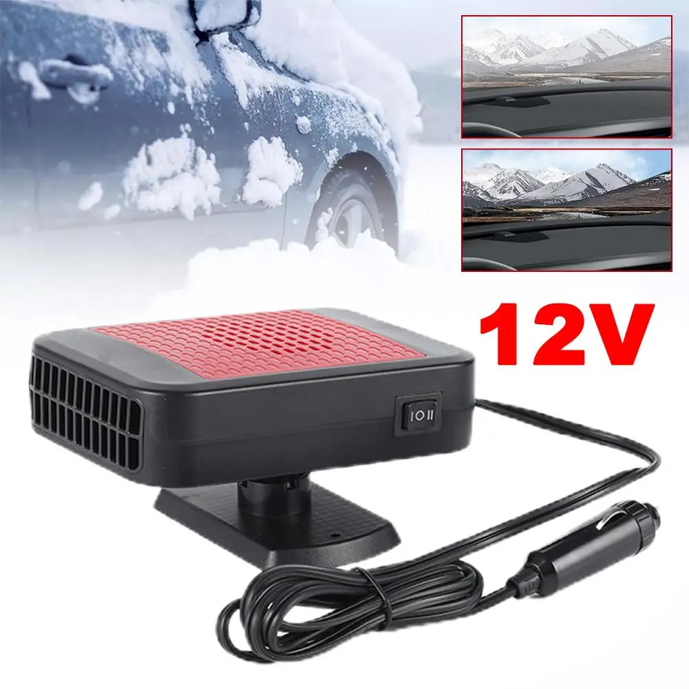 12V 120W Car Heater Portable Electric Heating Fan Automatic Windshield Dryer Defogging Demister Defroster For Car Accessori S2E4