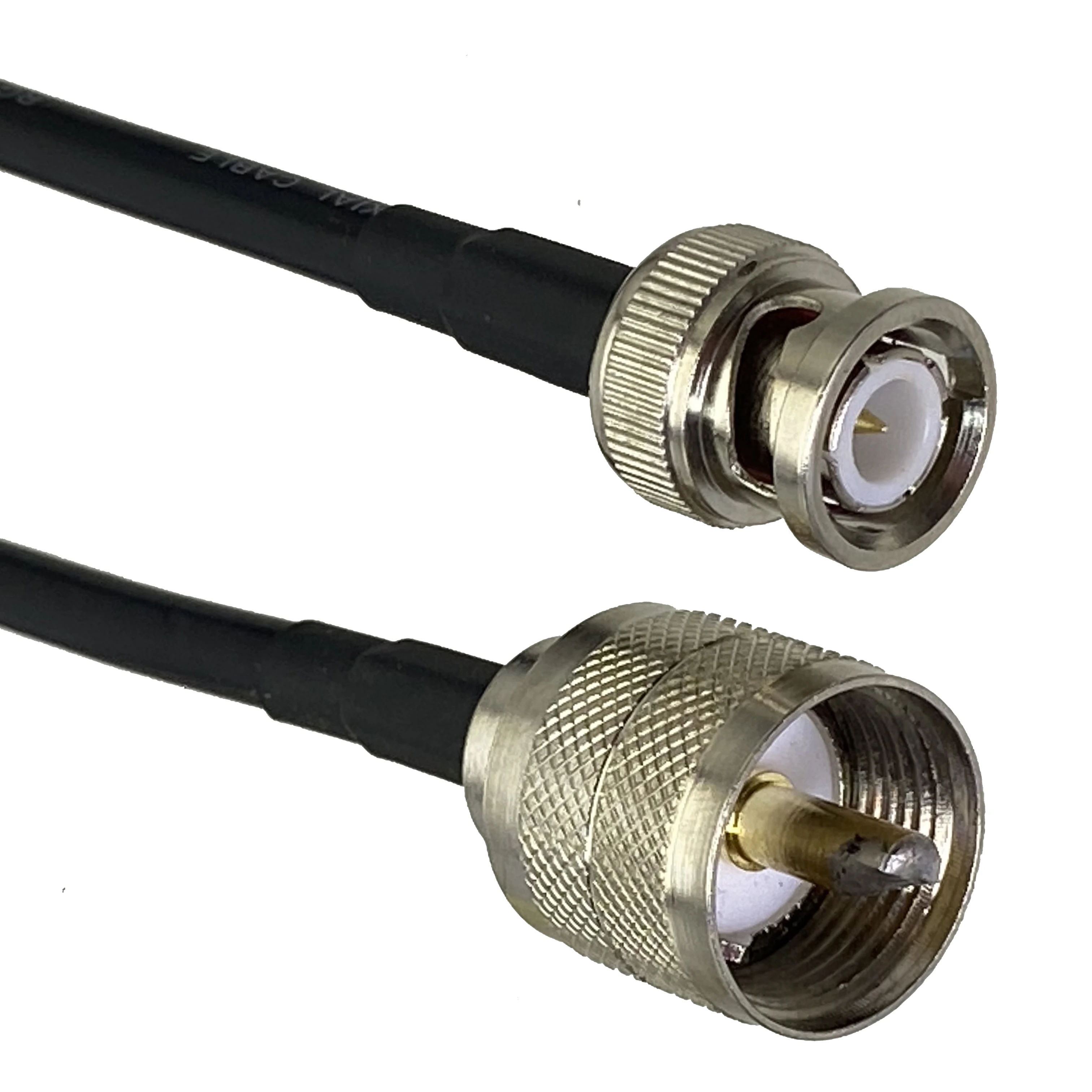 RG58 RF Pigtail BNC Male Plug to PL259 UHF Male Connector Straight Cable Jumper to the antenna transceiver 6inch~20M