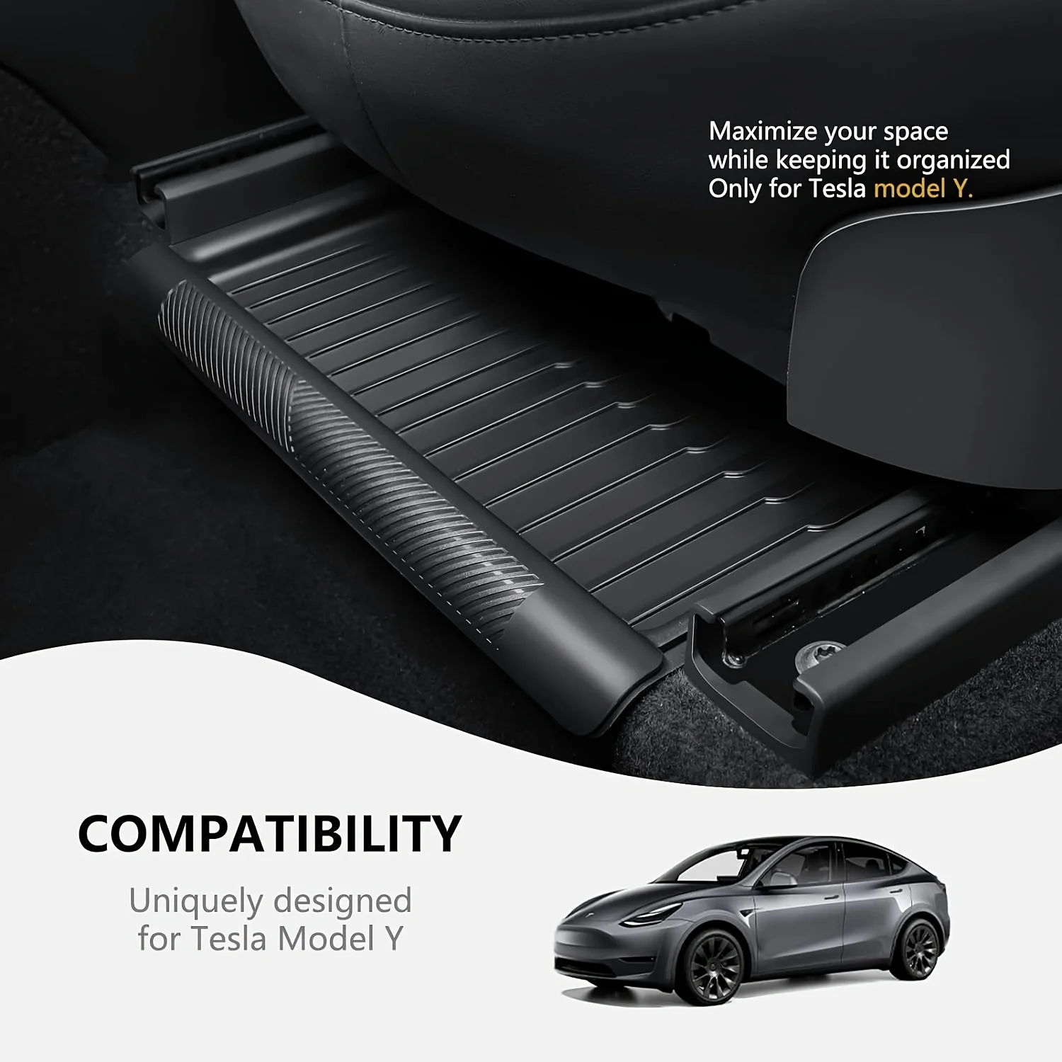 For Tesla Model Y 2024 Car Storage Box Under Central Control Screen Seat Storage Box Storage Tray Box With Model Y 2020-2024