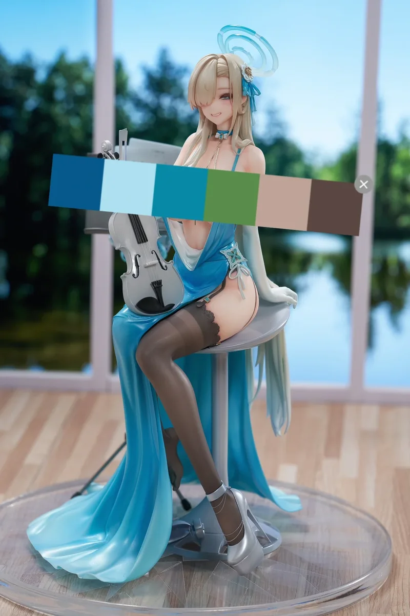 

Blue Archive Lai Mingrinai Dress Blue Hand Made Gk Anime Girl Model Anime Ornament Model Doll Collection Room Decorative ToyGift