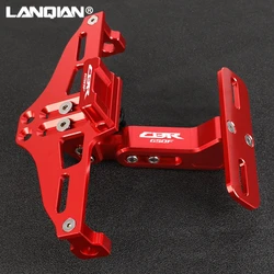 FOR Honda CBR650F CBR 650F CB650F 2014 2015 2016 2017 2018 Adjustable Frame Holder Bracket Motorcycle Angle License Number Plate
