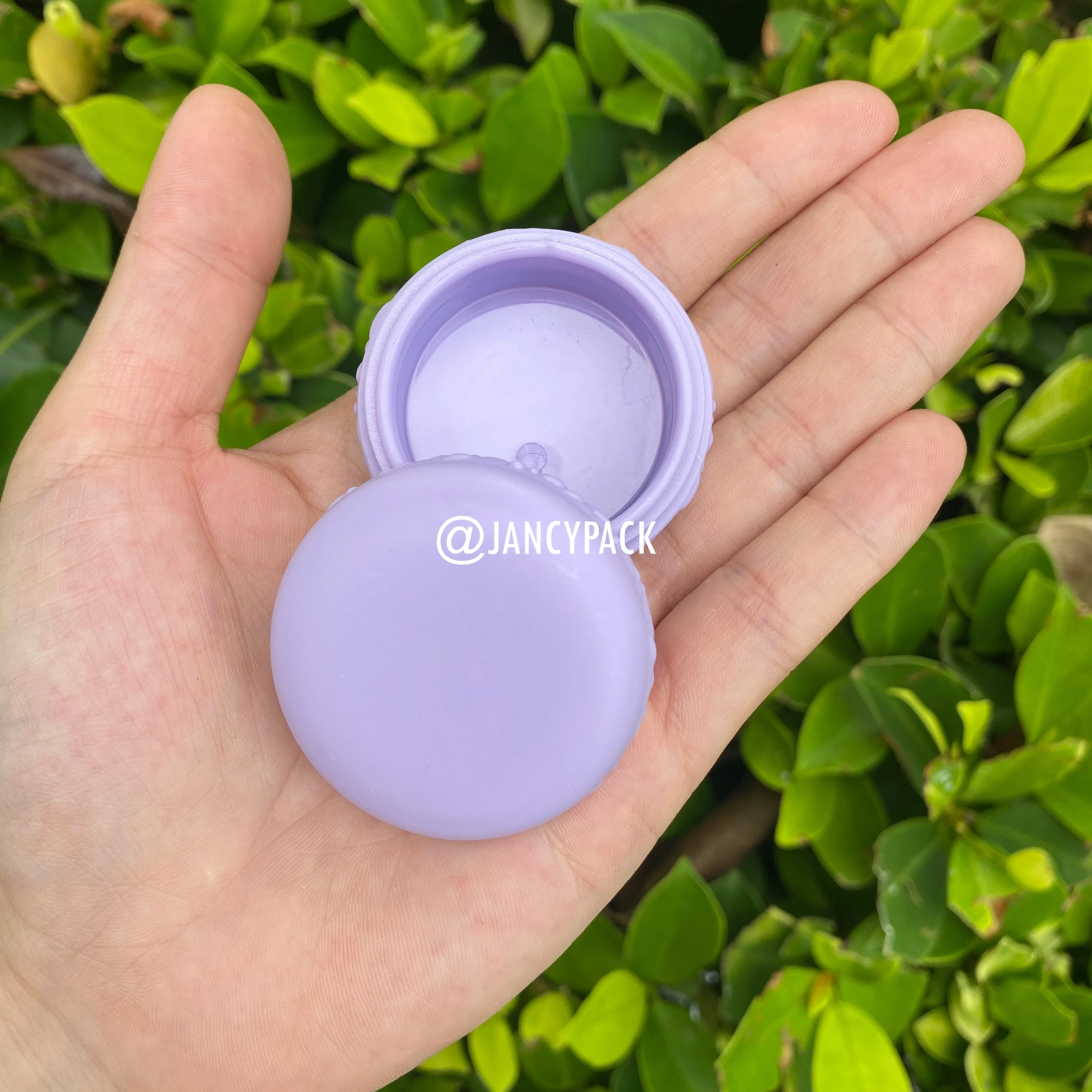 10 pz 10g di Plastica Vuota Barattolo di Trucco Vaso a forma di macaron Bottiglie di Campione Riutilizzabili Crema Per Il Viso Da Viaggio Lozione Contenitore Cosmetico