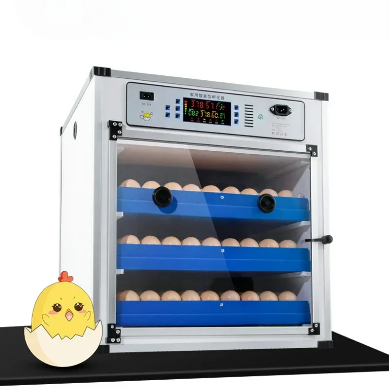 Inkubatory średniej wielkości 110V/220V, domowe, w pełni automatyczne, inteligentne inkubatory do hodowli na dużą skalę, maszyny do wylęgu.