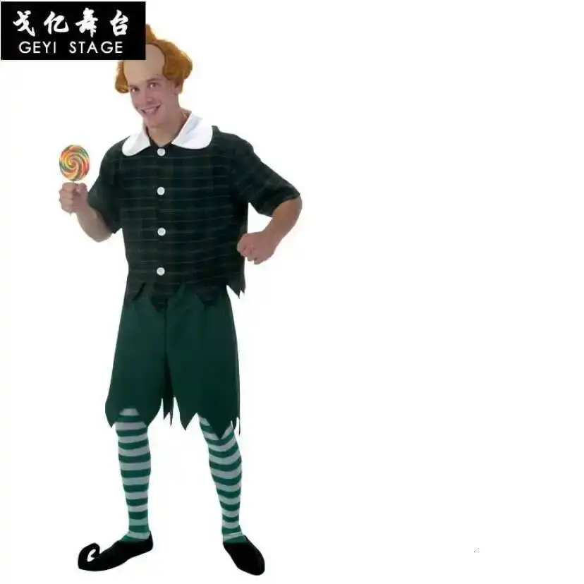 Unisex Child Scarecrow Costume Halloween Party Oz Wizard Adult Play Cosplay Carnival Fancy Party Dress image 3