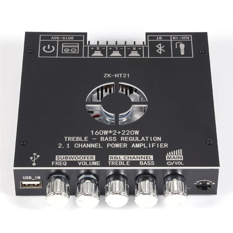 Well Made-ZK-HT21 2.1 Kanal TDA7498E 160Wx2+220W Bluetooth Digital Power Verstärker Modul High Und Low Tone Subwoofer