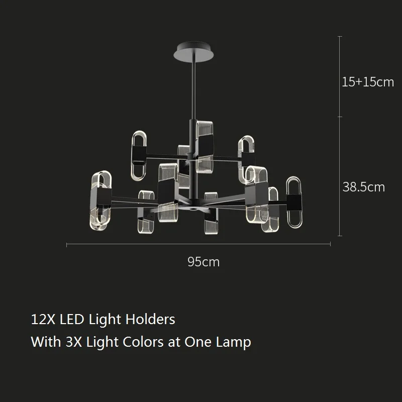 Kitchen LED Pendant Light Dinning Room Lamp Bar Ceiling Lights Bedroom Chandelier Lighting 15W Warm White LED Bulb Holder