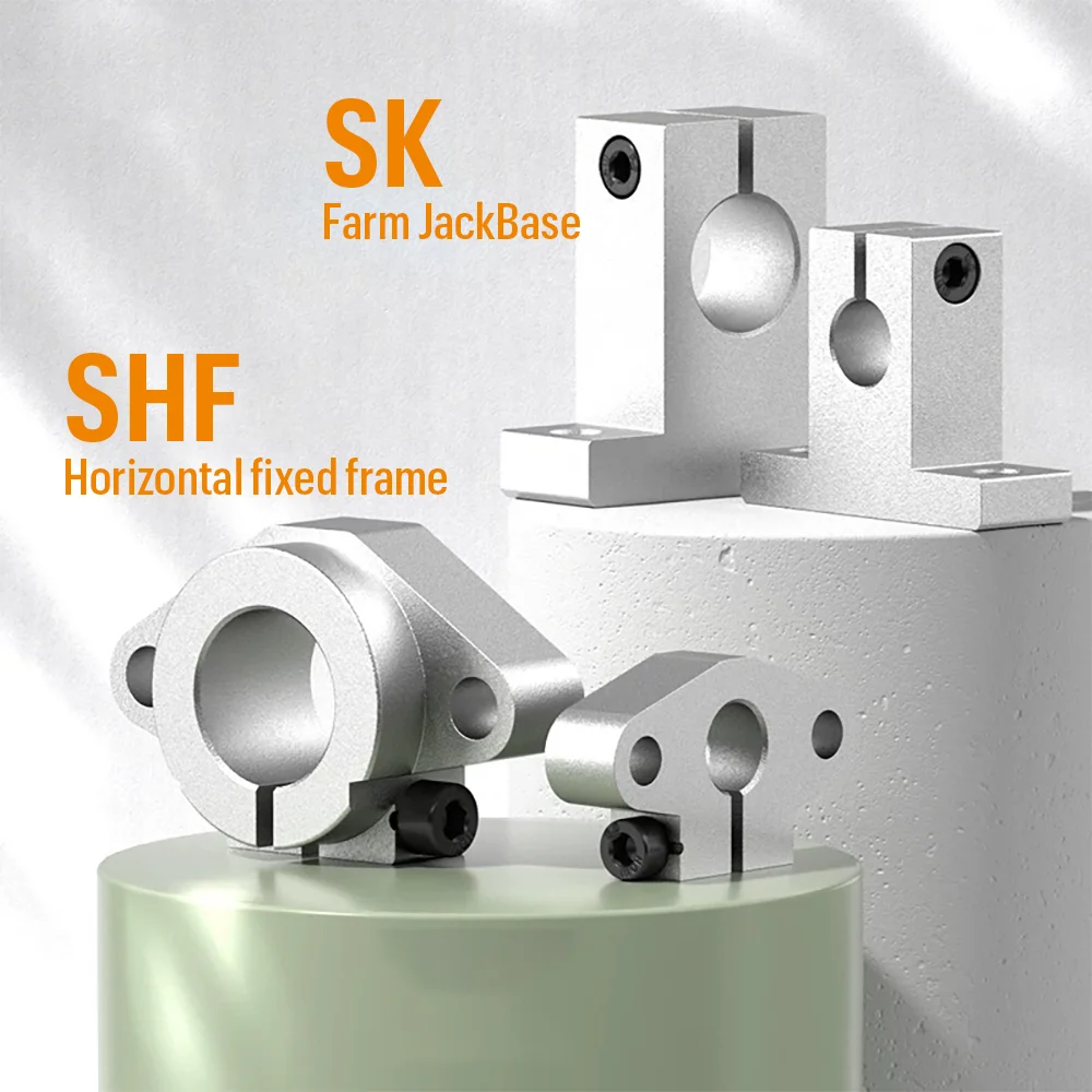 Optical Axis Polished Rod Holder Vertical SK08/10/12/16/20/25/30/35/40/50 Horizontal Support Seat SHF08/10/12/16/20/25/30 /35/40