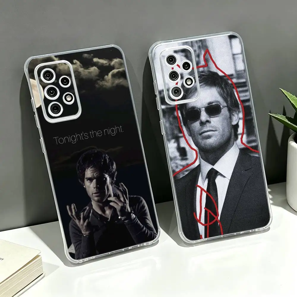 Dexter Morgan  Transparent Case For Samsung Galaxy S26 S25+ S24 S23 S22 Ultra Plus FE A16