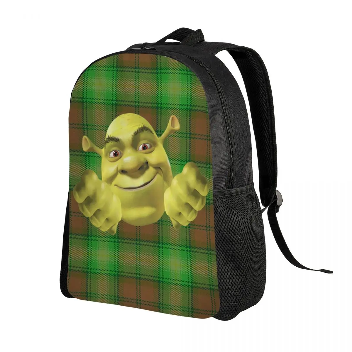 Custom Shreks Head Laptop Backpack Women Men Casual Bookbag for College School Students Bags