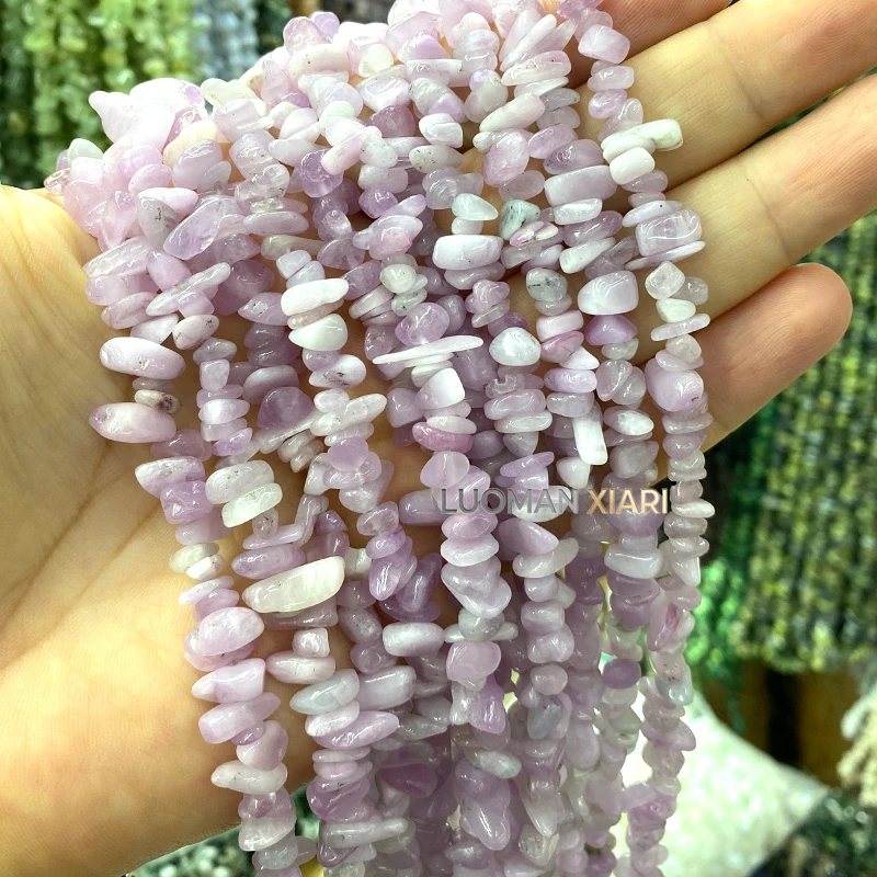 30 Zoll Naturstein Unregelmäßige Rohperlen 5-8mm Milch-Amethyst Zwischenperlen für Schmuckherstellung DIY Halskette Armband Anhänger Zubehör – Detail 4