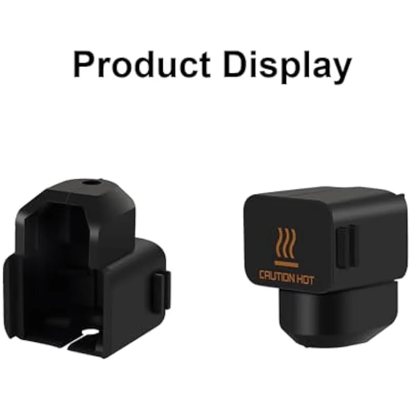 

Силиконовые носки Hotend для принтера ABFM-6 шт., высокотемпературный экструдер, крышка нагревательного блока, черный силикагель для Bambu Lab A1/A1 Mi