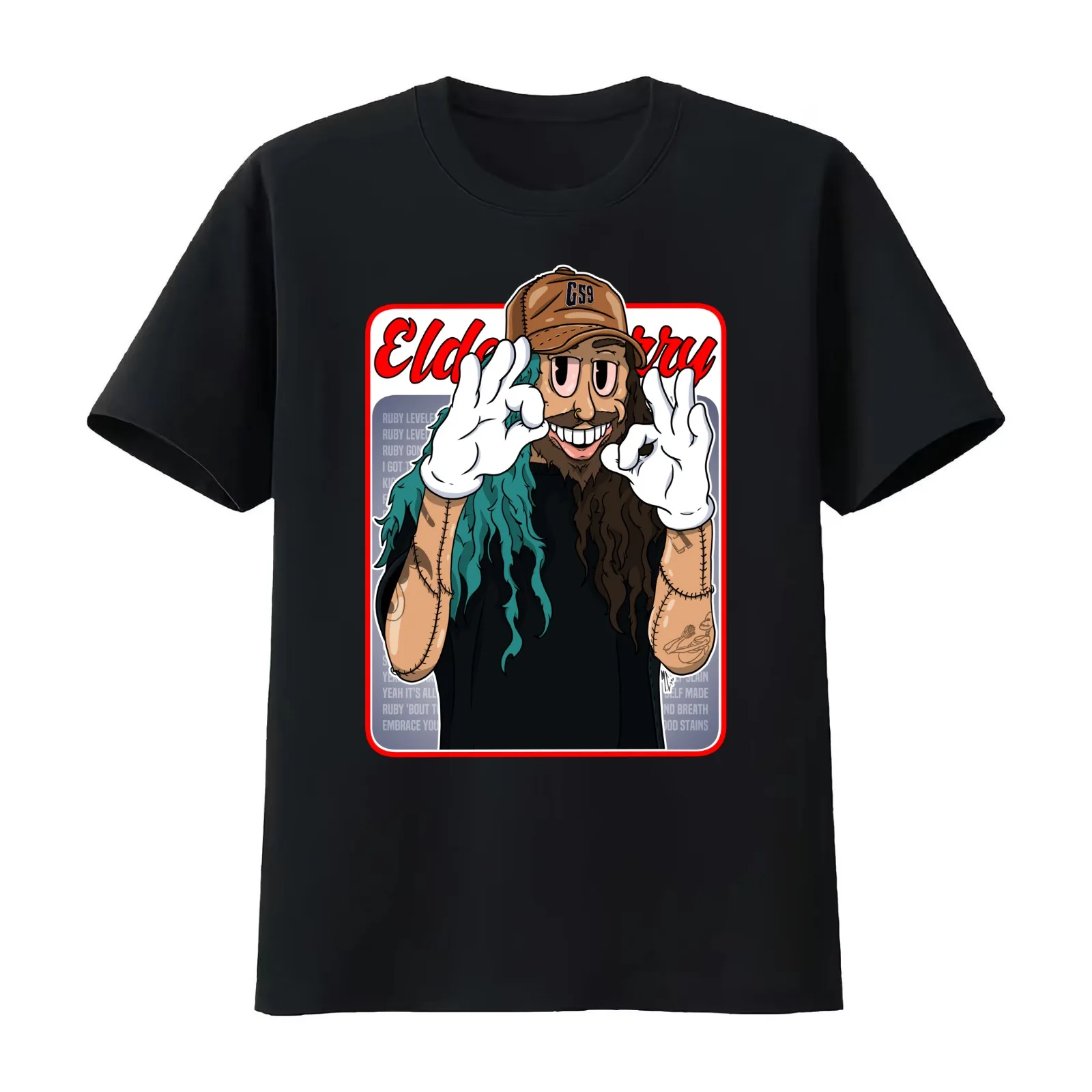Ruby Da Cherry Retro Graphic T-Shirt Summer Casual Cotton Tee Oversized Streetwear Tops Vintage Graphic Print 100% Cotton