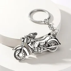 Trendy Hip-hop 3D Motorcycle Keychain Men's Punk Motorcycle Riding Rock Cool Street Jewelry Pendant