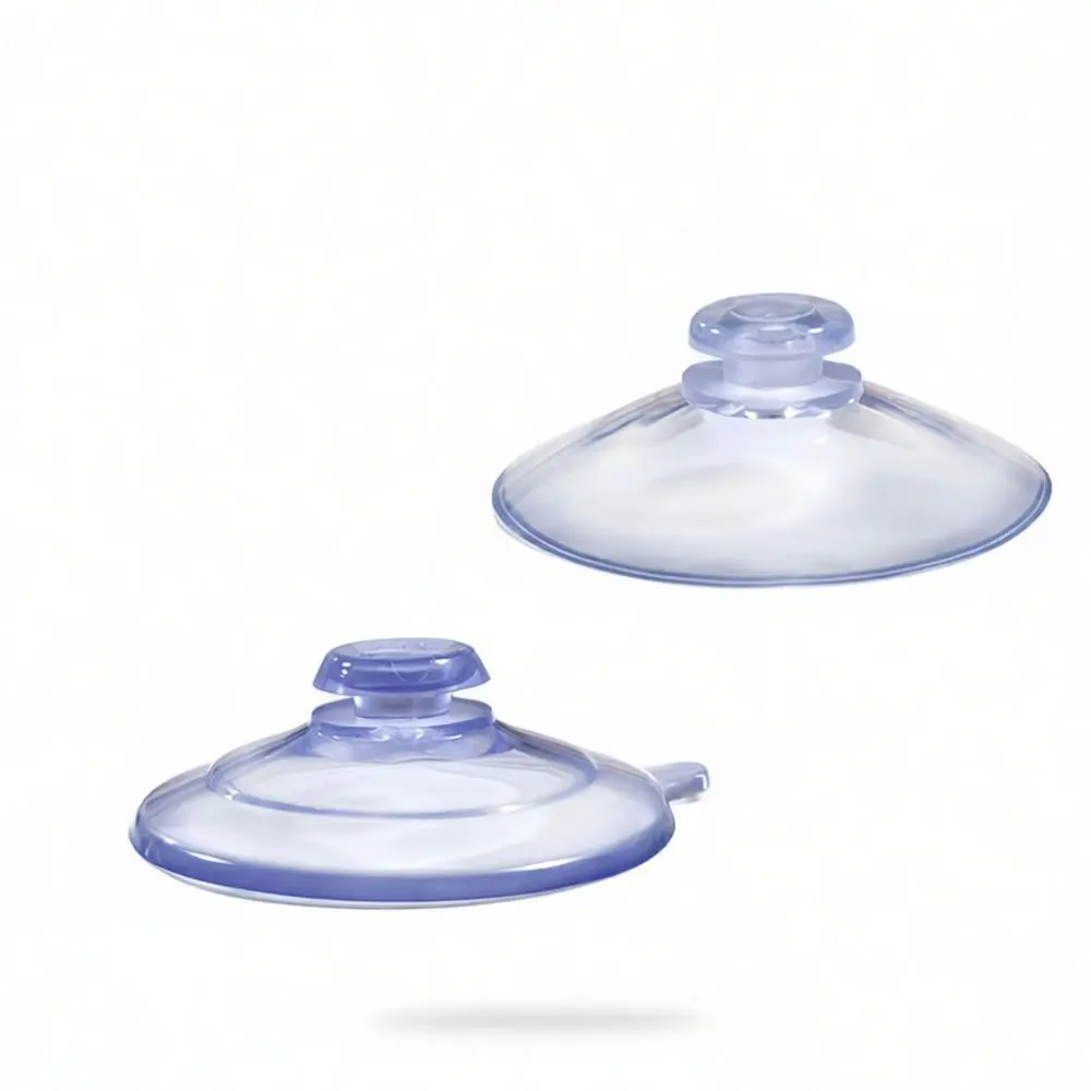 Professional Vacuum Sucker Mushroom Head Transparent PVC Mount Ideal For Glass Window Signage Display Support Part