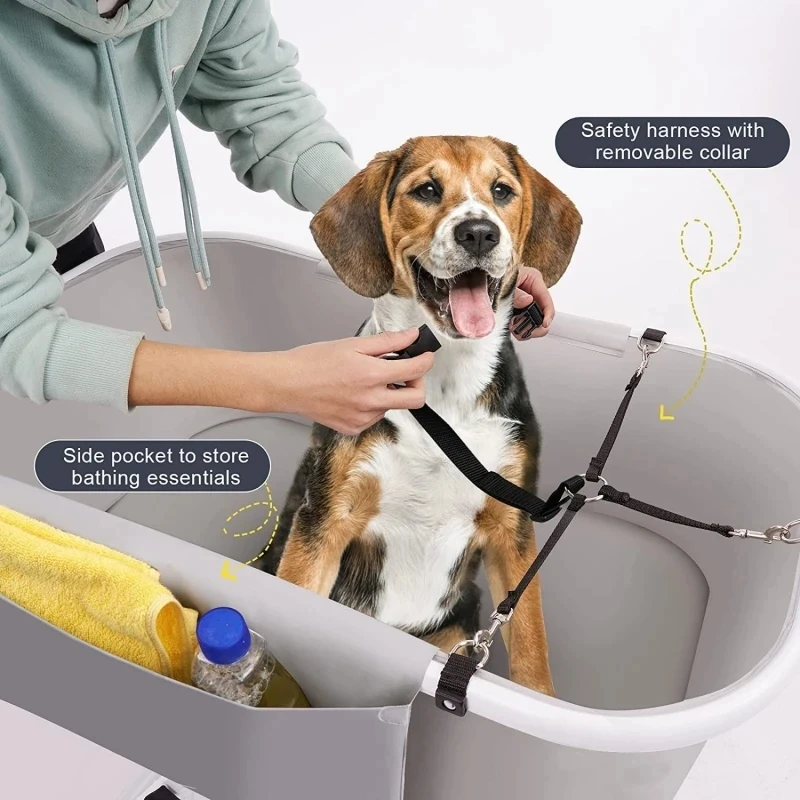 Portable Pet Bathtub Foldable Elevated Small Medium Dog Bath Tubs for Bathing Shower Grooming Dog Washing Pool for mascotas