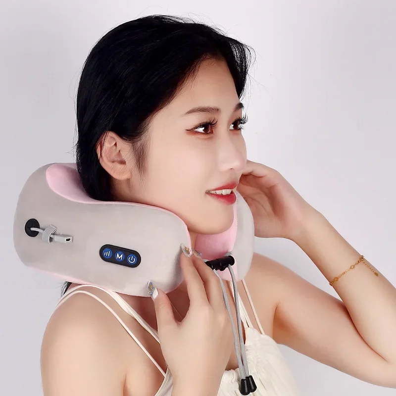 

Electric Neck Massager U Shaped Pillow Multifunctional Shoulder Kneading Heating Massager Portable Travel Home Car Use Device