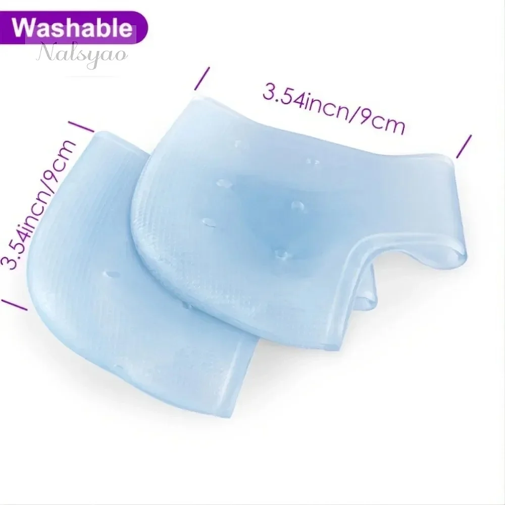 2PCS Gel Heel Cushion Protector for Plantar Fasciitis Achilles Tendonitis Bone Spur Pain Relief Foot Care Inserts
