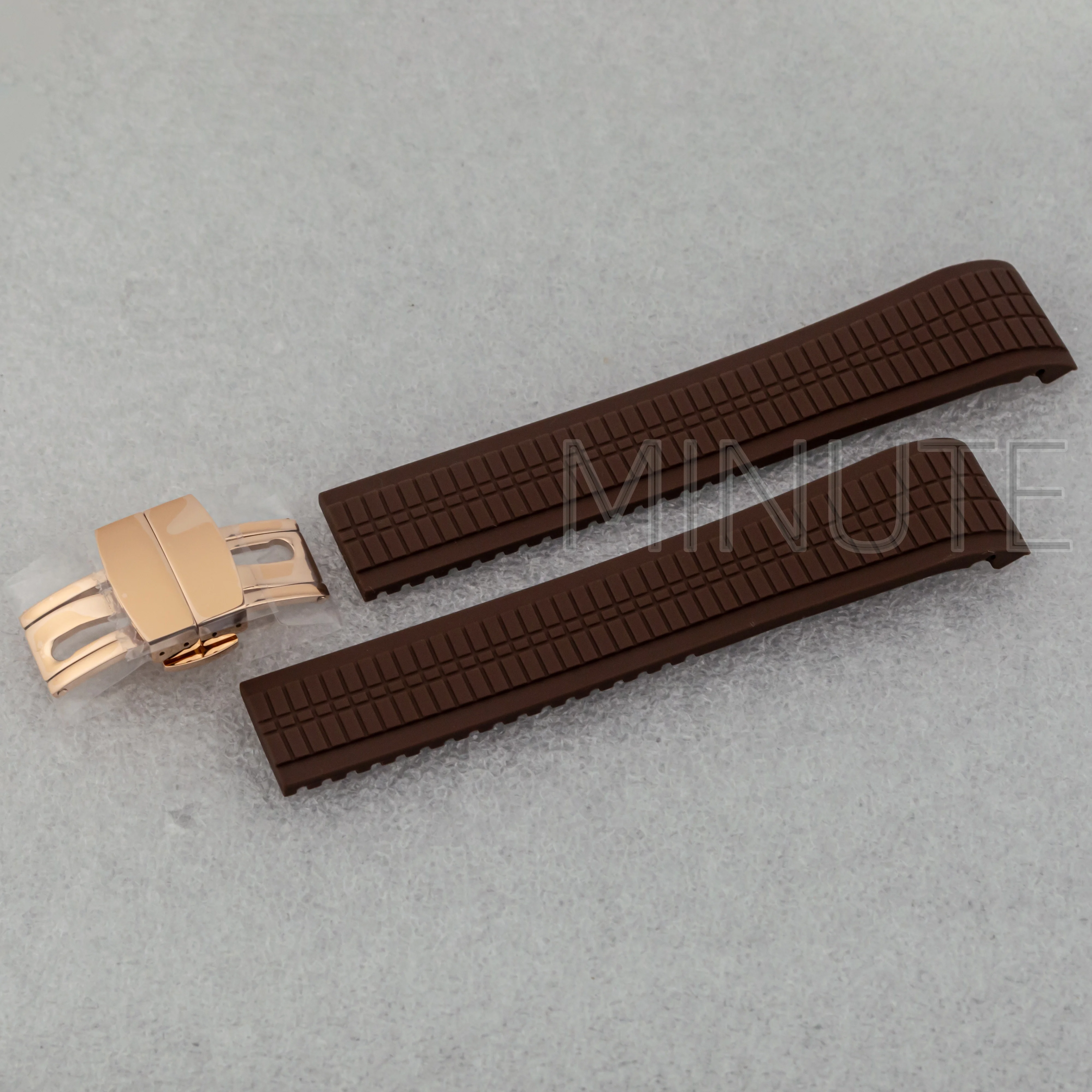 

NH35 Watch Strap for AQUANAUT Nautilus 42mm Case High Quality Green Blue Black Brown Rubber Strap Watch Mod Parts 21mm Watchband