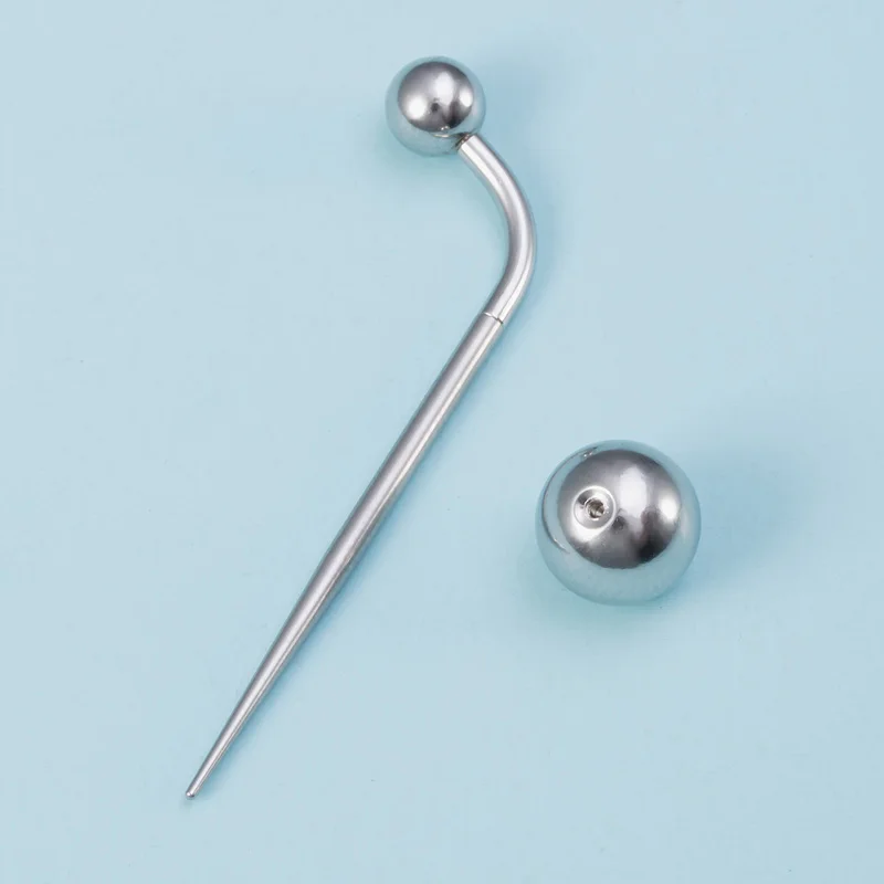 Chirurgenstahl-Körperpiercing-Werkzeug-Set, professionelle Nadeln, Klemmzange, Handschuhe, Zugstift, Werkzeug für Lippen, Nase, Nabelpiercing-Set, Schmuck – Detail 6