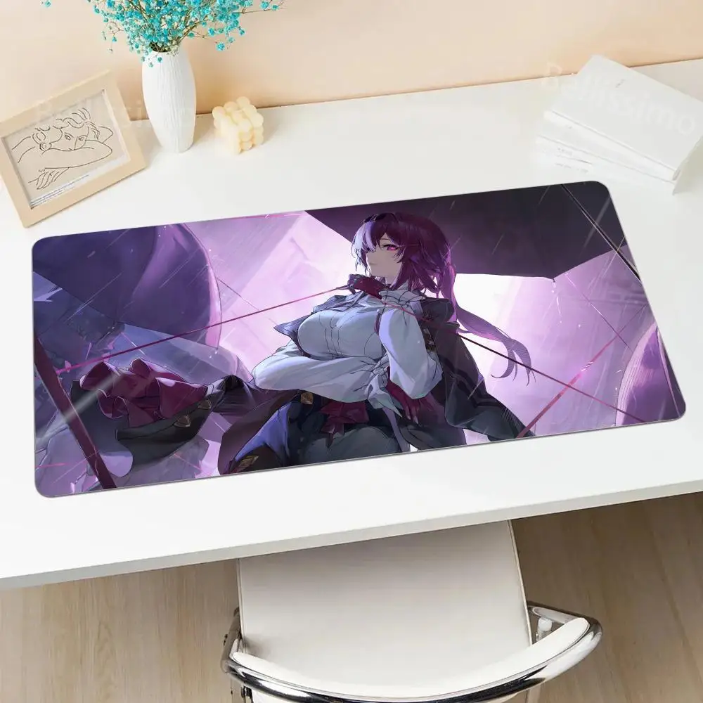 Hot selling Kafka H_honkai S_star R_rail Wireless Mouse Pad  Escritorio All Size Edgelock Rubber Desk Mat Fit For Boyfriend Gift