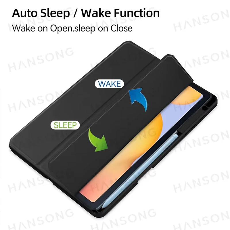 For Samsung Tab S6 Lite Case For Samsung Tab SM-P610 P613 P615 P619 10.4 in With Auto Wake up / Sleep Pencil Holder Tablet Cover
