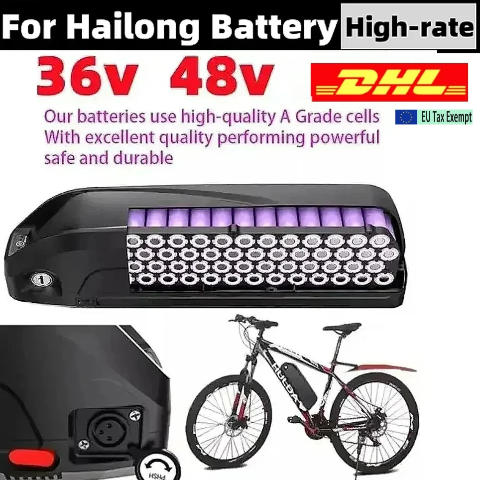 Scooter-Akku Elektrofahrrad Hailong-Akku 36V 48V USB 18650 BBS02 BBS03 BBSHD 20Ah 30Ah 40Ah 1000W E-Bike Bafang-Motor