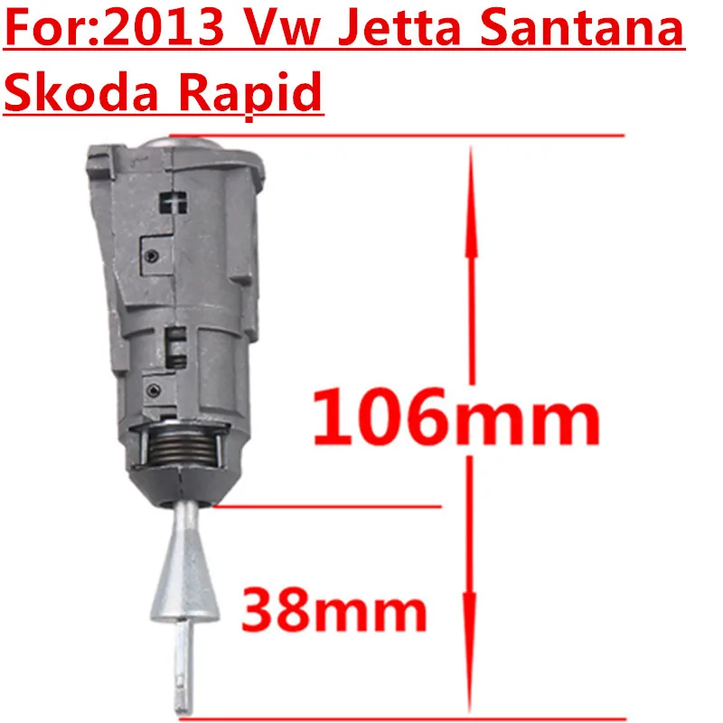 

Replacement Auto Left Door Lock Cylinder Fit For 2013 Vw Jetta/Santana, Skoda Rapid With 1Pcs Key