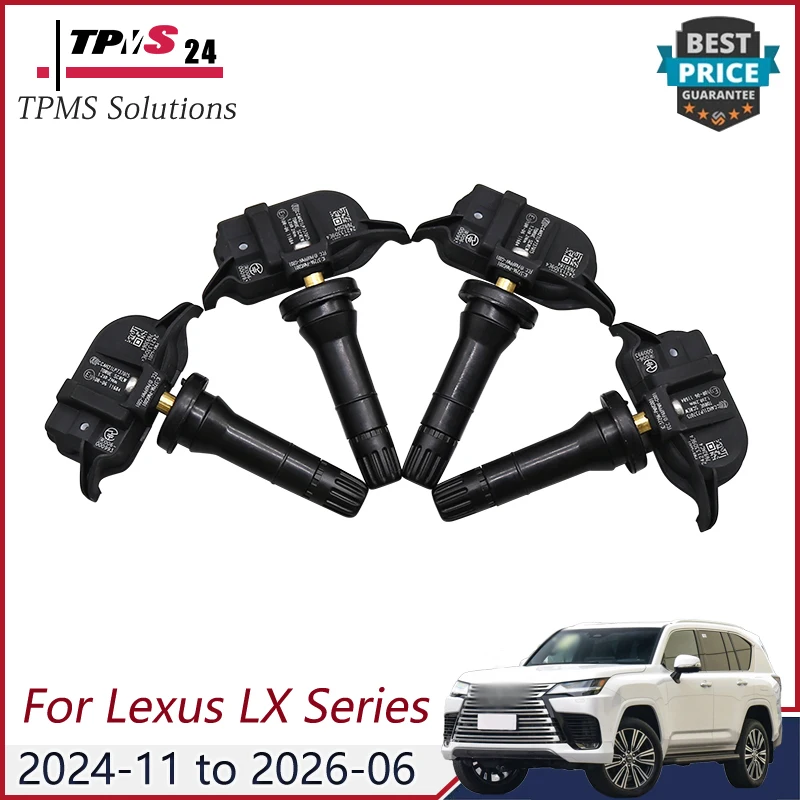

4PCS Tire Pressure Monitor Sensor PMV-G001 315MHZ For Lexus LX RX RZ GX LS Series Toyota Century Corolla Cross PMV-E005 PMV-H000