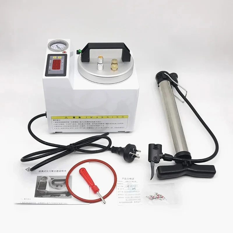 Dental Polymerizer Portable Curing Pressure Pot Dental Lab Polymerizing Digital Display Adsorption silicone rubber repair