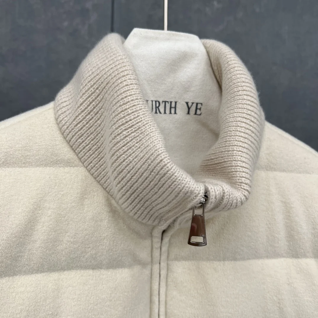 جديد خريف/شتاء عالي الجودة، عصري، كاجوال 90% سترة أوزة للنساء 10% كشمير، 90% صوف