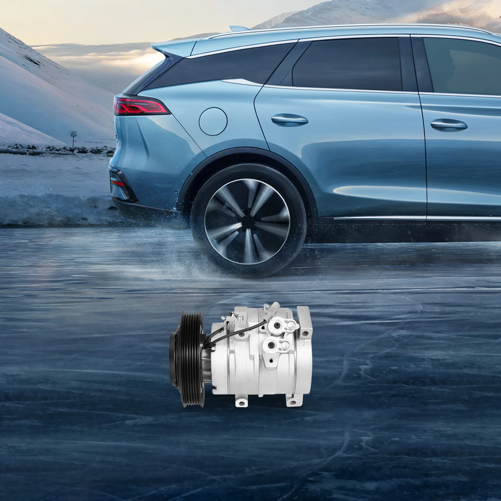 ضاغط تكييف الهواء الحديث مع مضخة ضاغط مكيف الهواء القابض لكاديلاك شيفروليه جي إم سي هامر #6