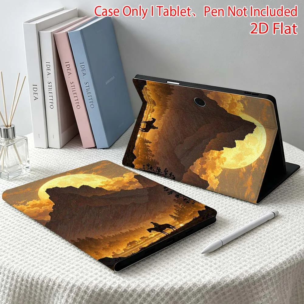Art Horse Illustrations Soft For OPPO VIVO IQOO OnePlus Realme Pad 3 Pro 13 12.1 11.4 11 inch Pen Tray Tablet Case