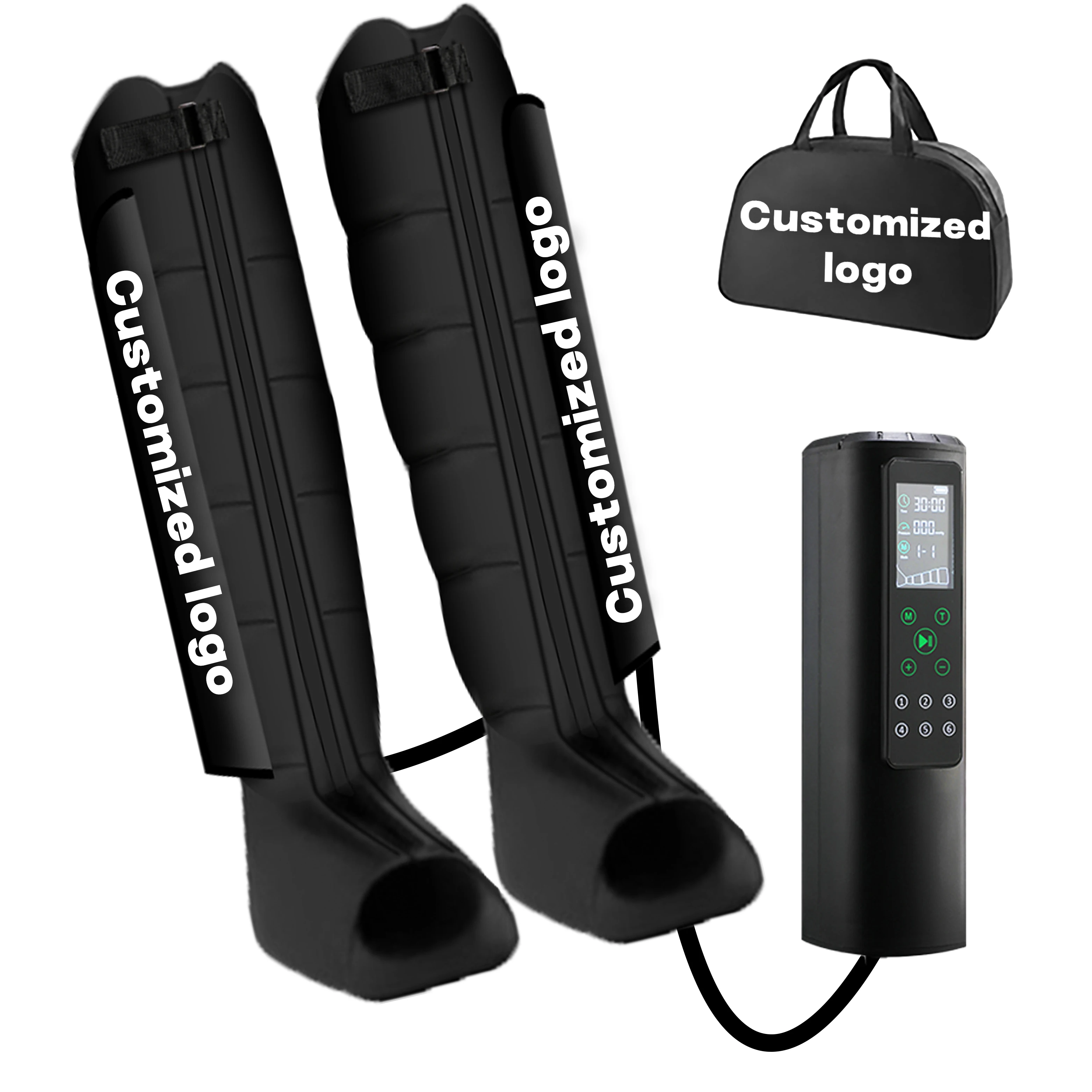 Medical Rehabilitation Therapy Machine Wireless 12-Mode 12-Chamber Pneumatic Compression Massage Boots Leg Massager