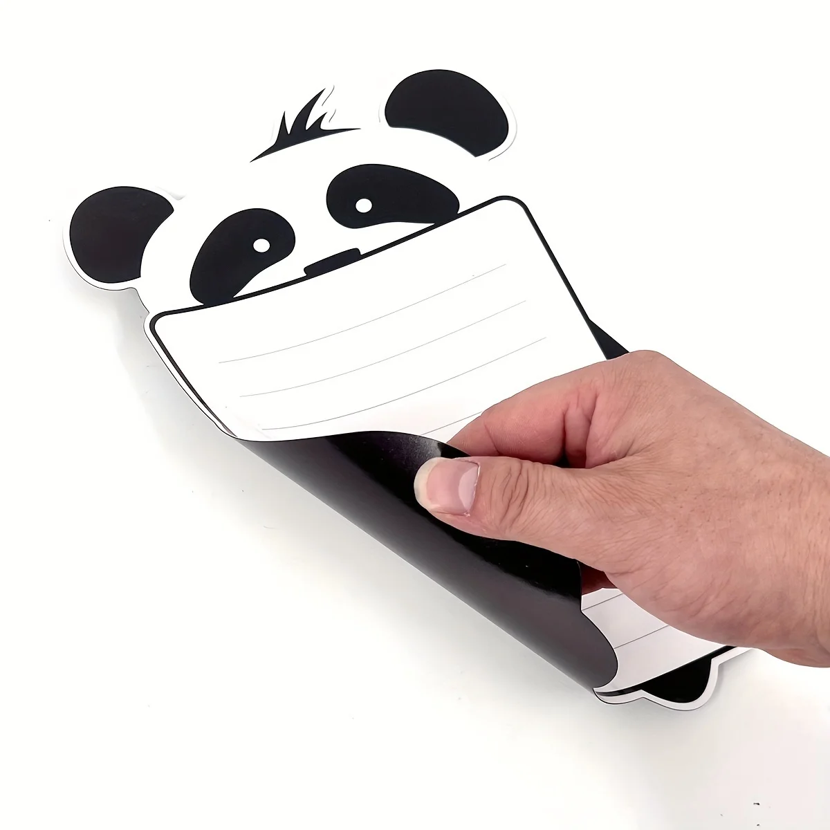 [Panda Memo Writing Pad] Panda Magnetic Refrigerator Reminder, Rubber Cartoon Panda Memo Writing Pad, Magnetic Kitchen Fridge Checklist Planner, BXT-001